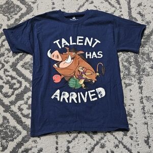 Disney‎ Navy Blue Short Sleeve Tee Talent Has Arrived